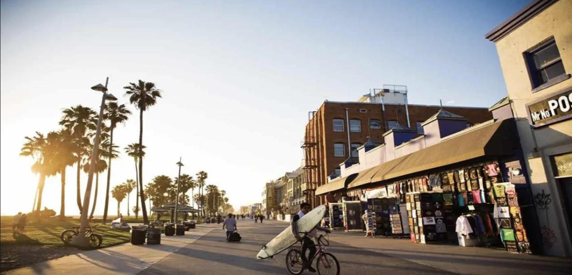 Venice Beach Studio With Large Private Patio Steps To The Beach Лос Анджелис Екстериор снимка